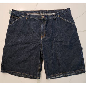 Men's Bullseye Blue Denim Relaxed Fit Carpenter Jeans Shorts Size 48 NWT